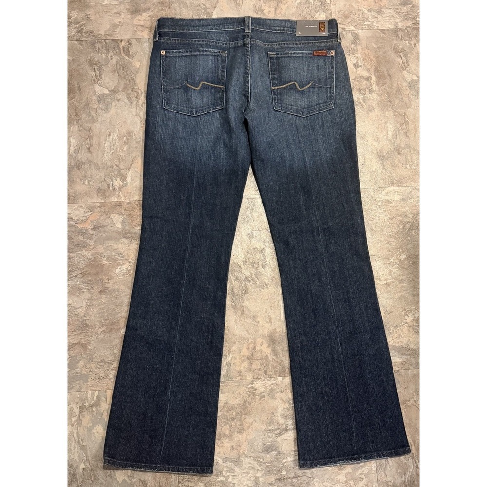 7 For All Man Kind Vintage Y2K Flip Flop Bootcut Jeans Denim 32 NWT Low Rise - Picture 5 of 5